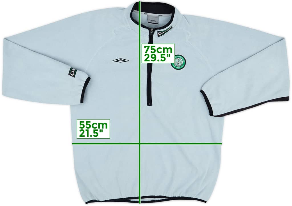 2004-05 Celtic Umbro 1/2 Zip Fleece Top - 10/10 - (L)