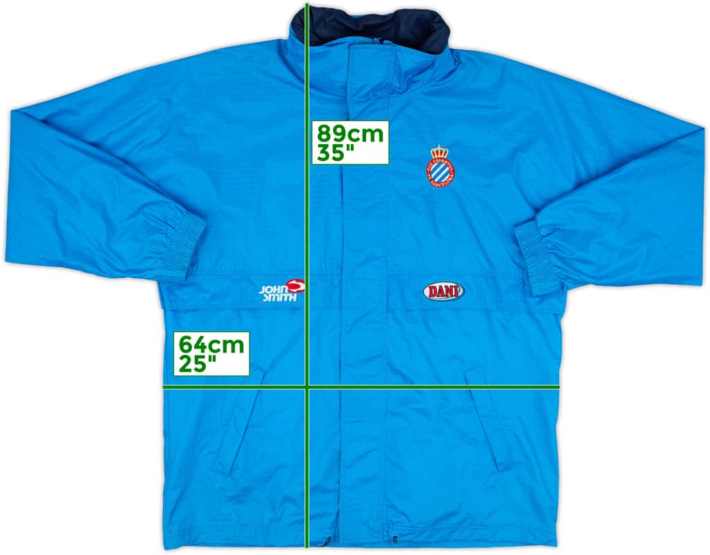 1999-00 Espanyol John Smith Hooded Rain Jacket - 8/10 - (XL)
