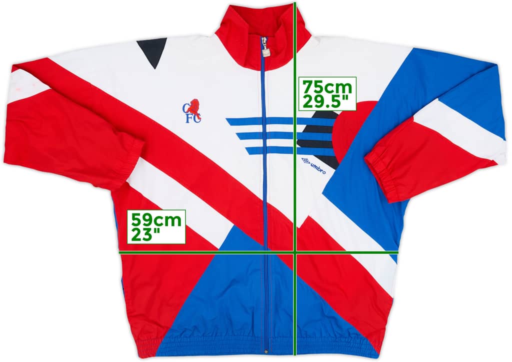 1991-92 Chelsea Umbro Track Jacket - 8/10 - (XS)