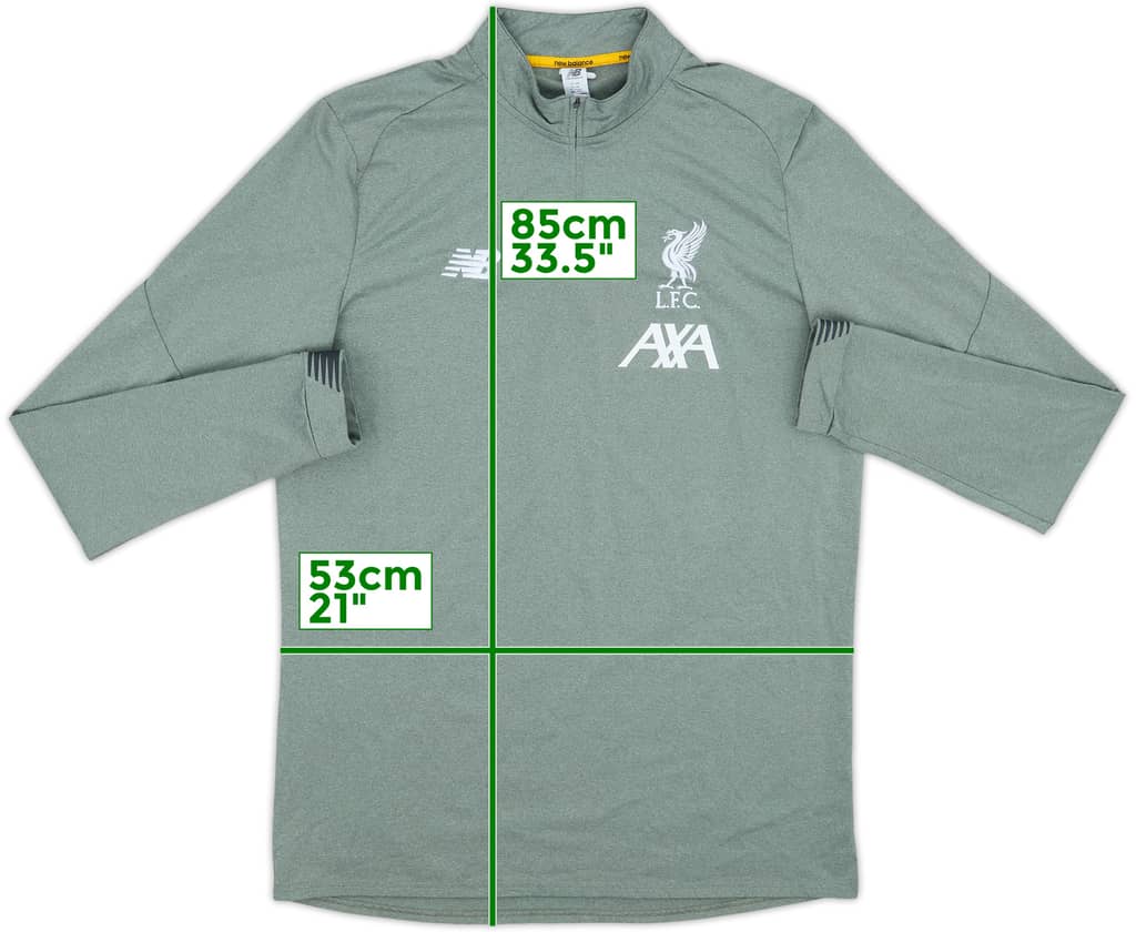 2020-21 Liverpool New Balance 1/4 Zip Drill Top - 10/10 - (XL)