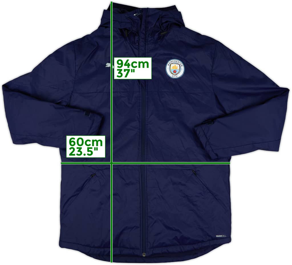 2020-21 Manchester City Puma Padded Bench Coat - 9/10 - (L)