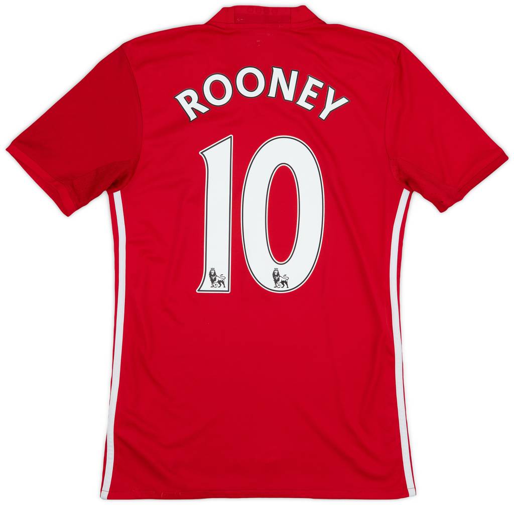 2016-17 Manchester United Home Shirt Rooney #10 - 5/10 - (XS)
