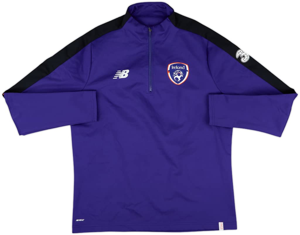 2019-20 Ireland New Balance 1/4 Zip Training Top - 8/10 - (L)