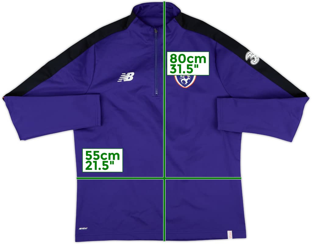 2019-20 Ireland New Balance 1/4 Zip Training Top - 8/10 - (L)