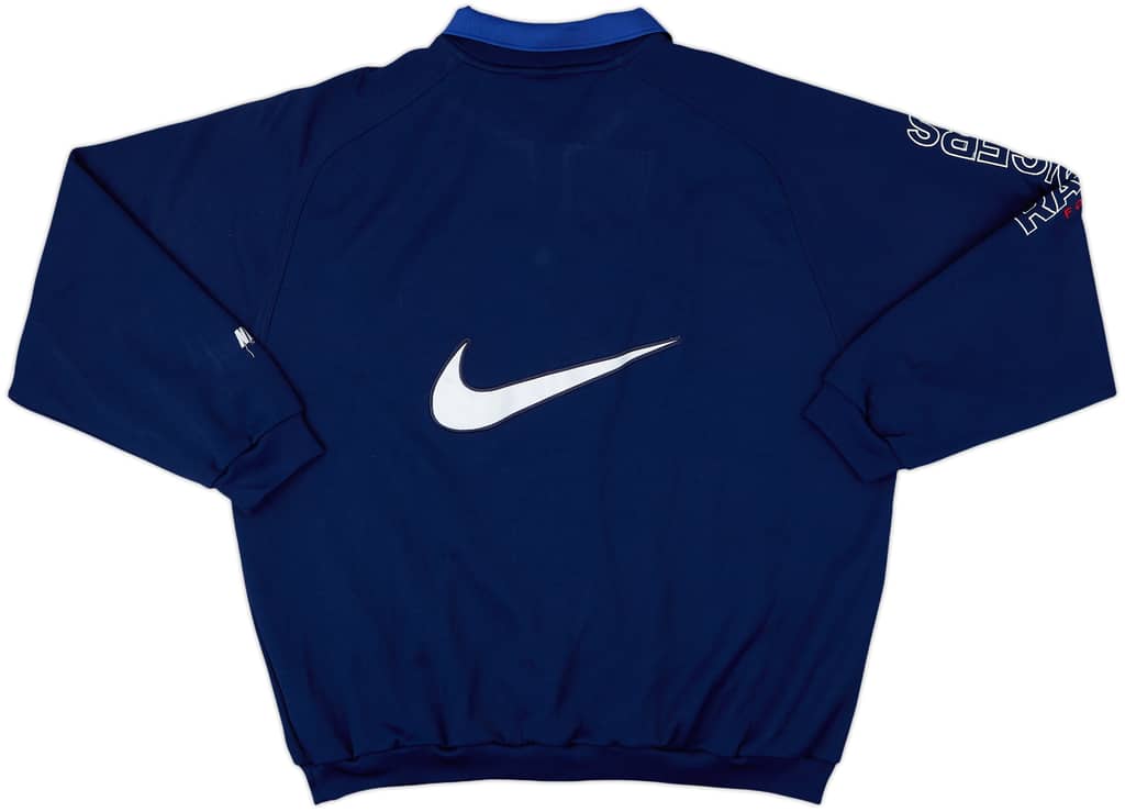 1997-98 Rangers Nike 1/4 Zip Sweat Top - 8/10 - (L)