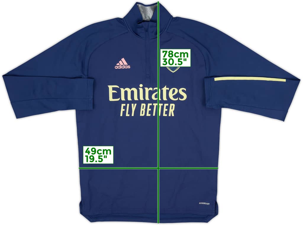 2020-21 Arsenal adidas 1/4 Zip Drill Top - 6/10 - (S)