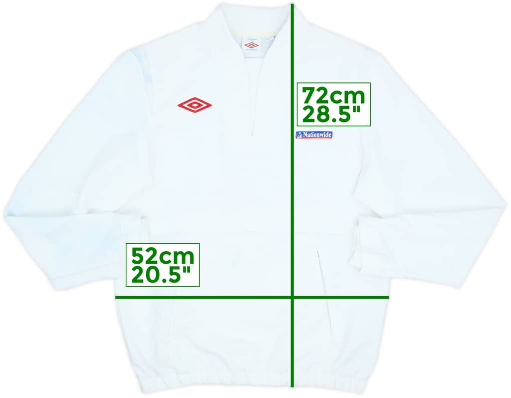 2010-11 England Umbro Drill Top - 8/10 - (M)