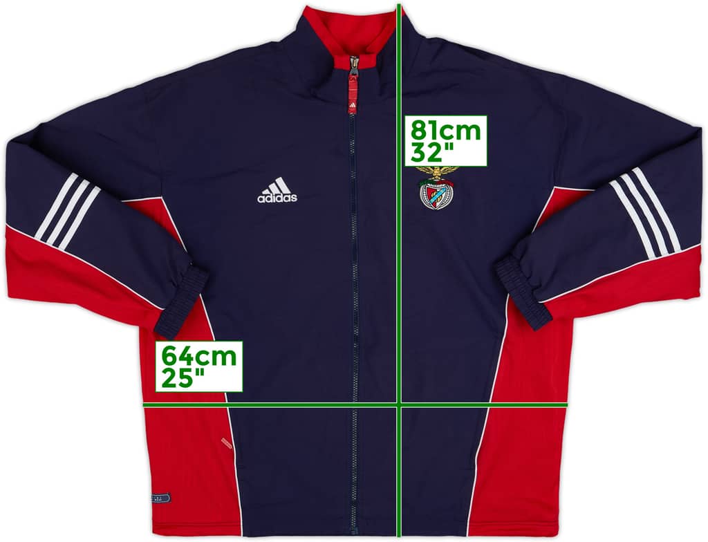 1999-00 Benfica adidas Track Jacket - 8/10 - (L)