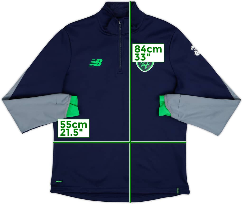 2017-18 Ireland Umbro 1/4 Zip Drill Top - 7/10 - (L)