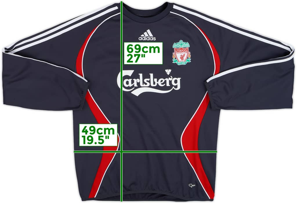 2006-07 Liverpool adidas Sweat Top - 7/10 - (M)