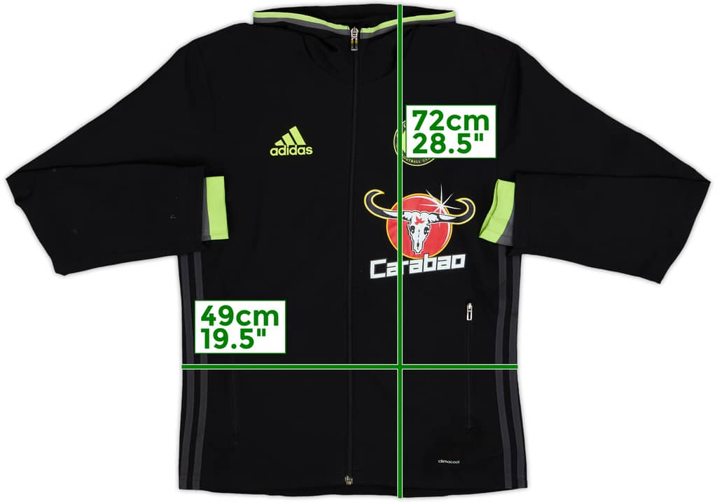 2016-17 Chelsea adidas Hooded Track Jacket - 6/10 - (S)