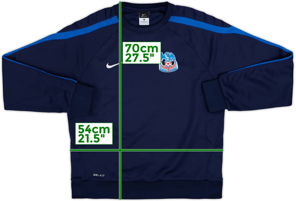 2011-12 Crystal Palace Nike Sweat Top - 9/10 - (L)