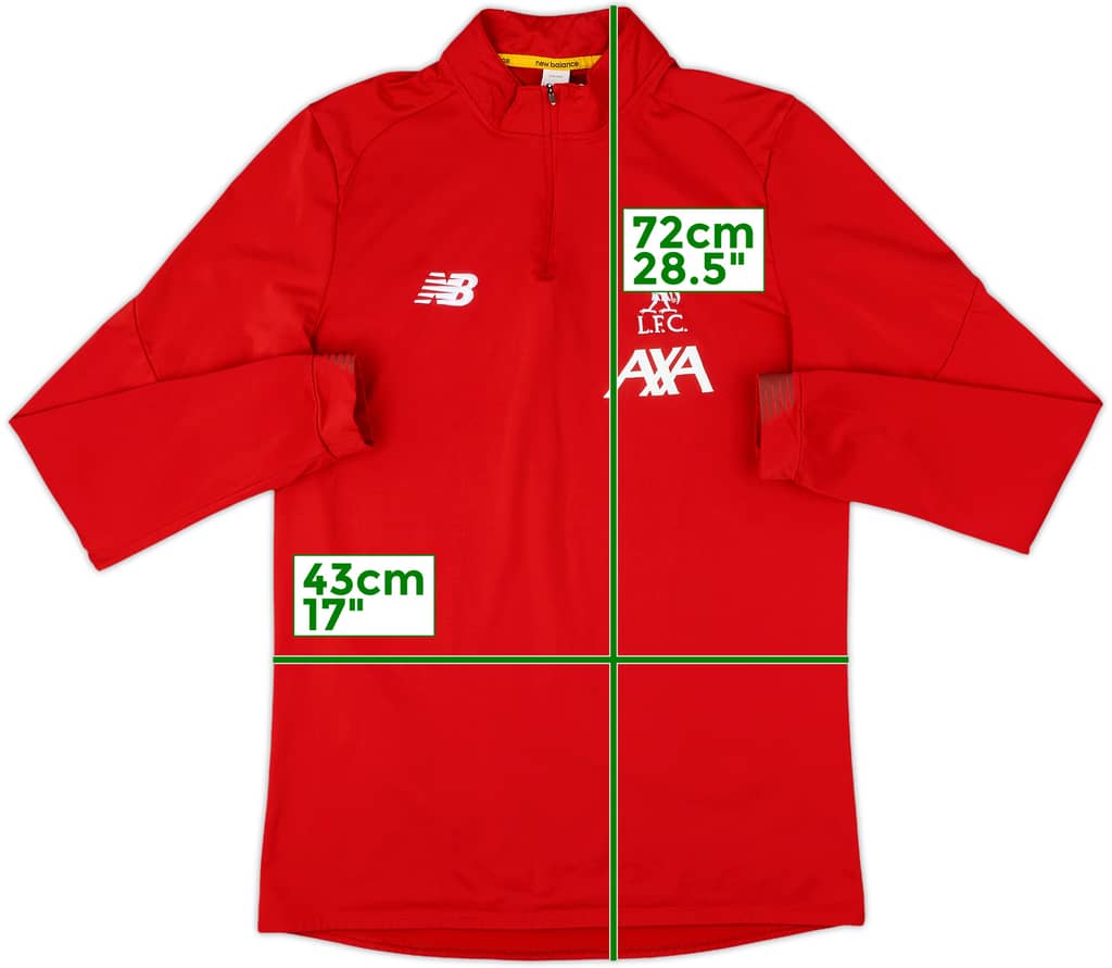 2019-20 Liverpool New Balance 1/4 Zip Training Top - 10/10 - (L)