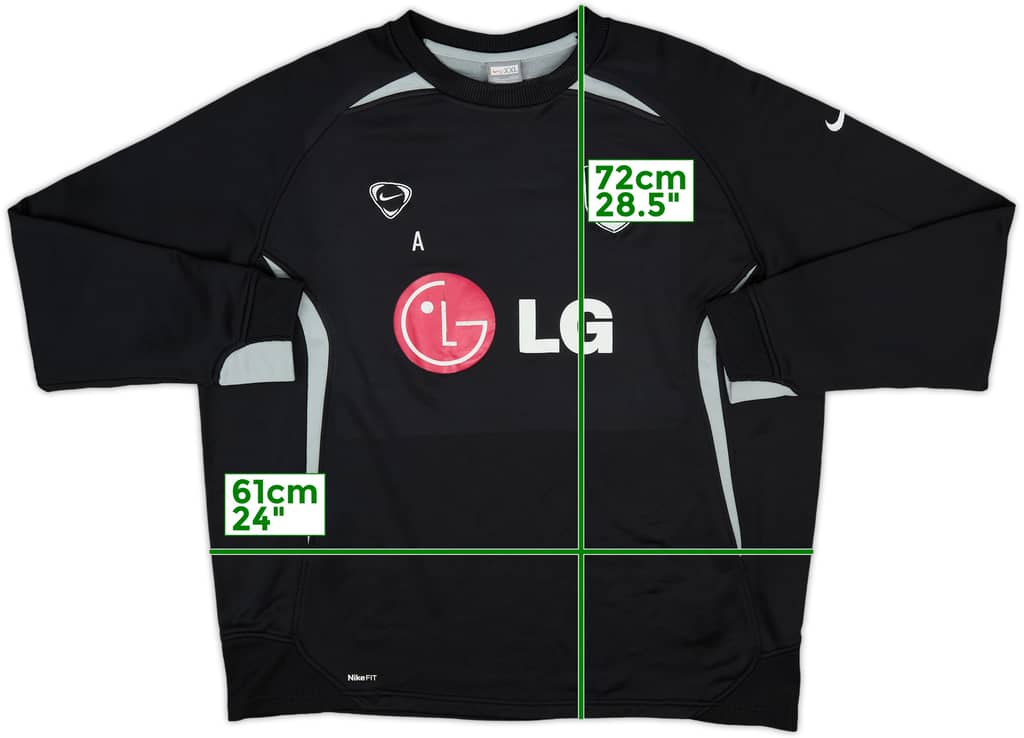 2008-09 Fulham Staff Issue Nike Sweat Top 'A' - 6/10 - (XXL)