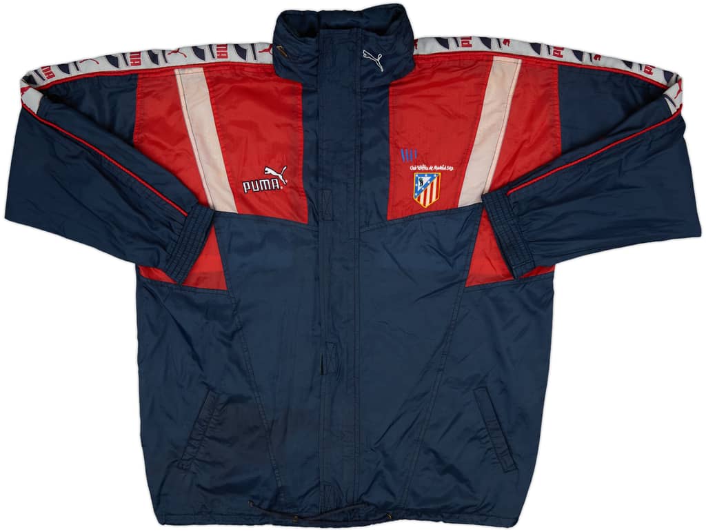 1997-98 Atletico Madrid Puma Hooded Rain Jacket - 5/10 - (XL)