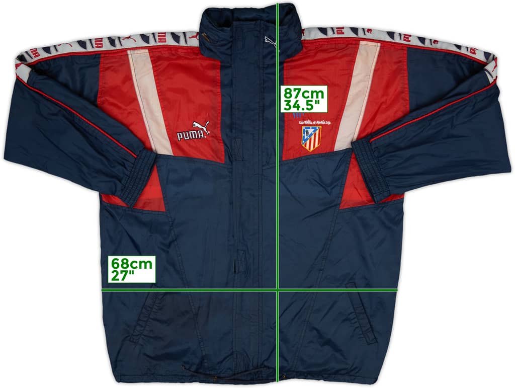 1997-98 Atletico Madrid Puma Hooded Rain Jacket - 5/10 - (XL)