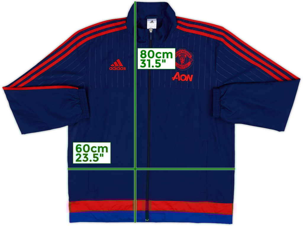 2015-16 Manchester United adidas Track Jacket - 10/10 - (L)