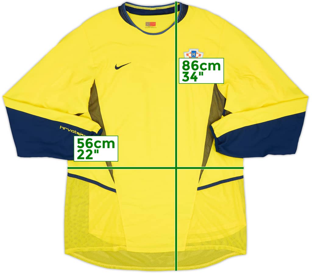 2002-03 Croatia Player Issue GK Shirt - 8/10 - (L)