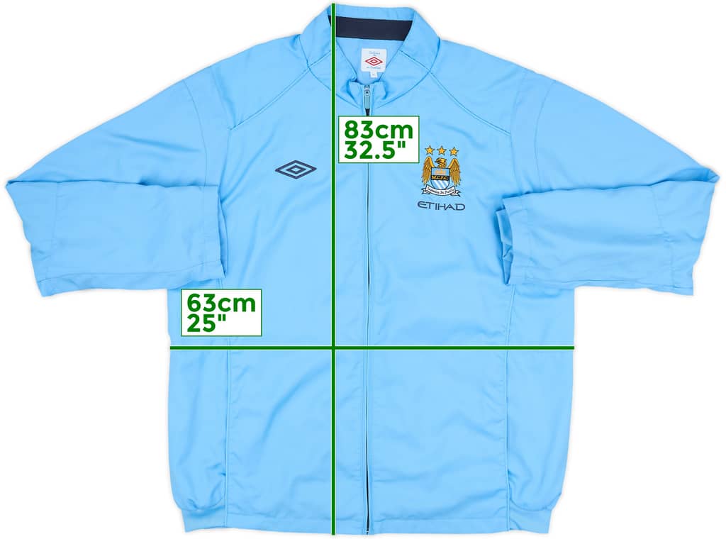 2010-11 Manchester City Umbro Track Jacket - 10/10 - (XL)