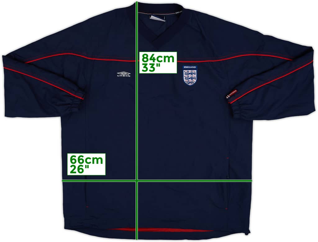 2000-02 England Umbro Drill Top - 10/10 - (L)