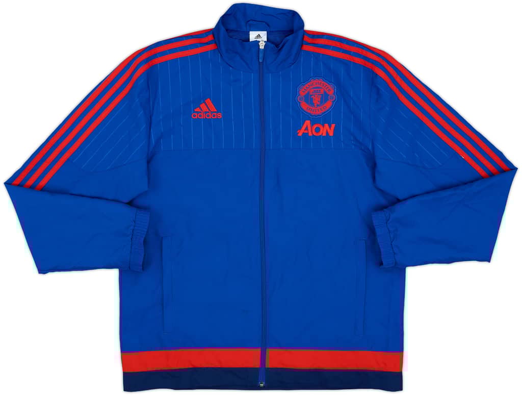 2015-16 Manchester United adidas Track Jacket - 9/10 - (M)
