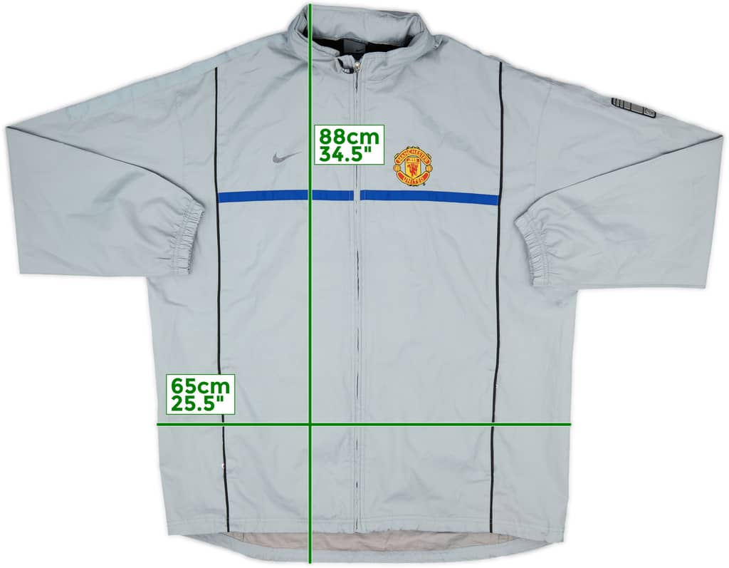 2002-03 Manchester United Nike Hooded Track Jacket - 6/10 - (XL)