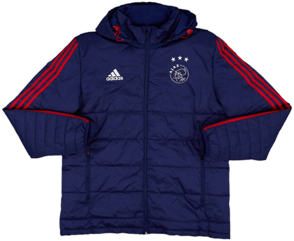 2017-18 Ajax adidas Padded Bench Coat - 8/10 - (XL)