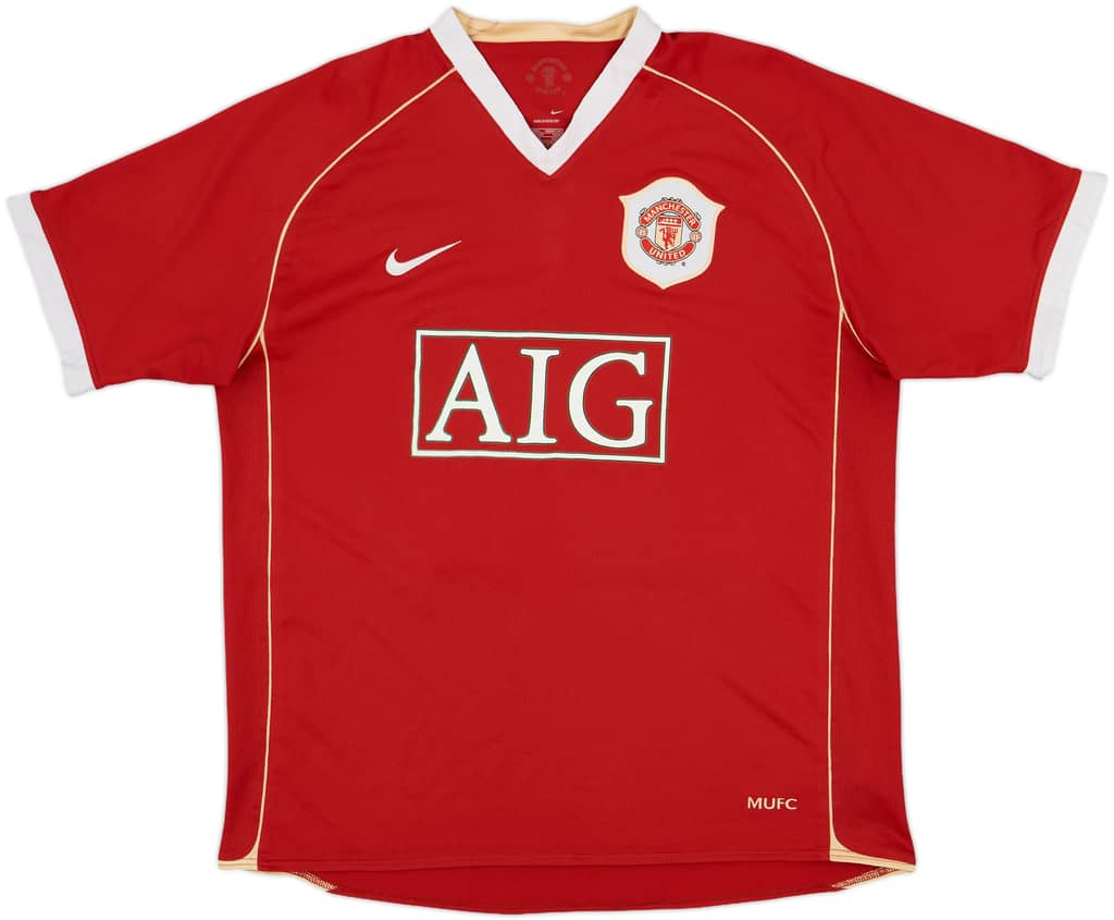 2006-07 Manchester United Home Shirt Solskjaer #20 - 7/10 - (S)