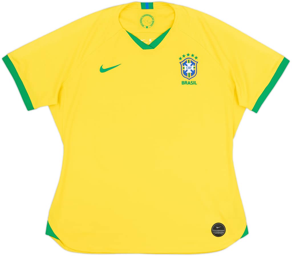 2019-20 Brazil Home Shirt - 9/10 - (Women's XL)