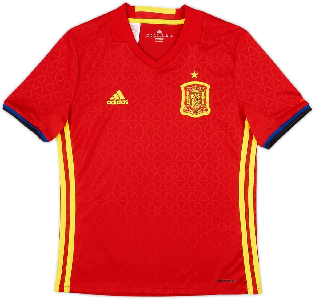 2016-17 Spain Home Shirt - 10/10 - (M.Boys)