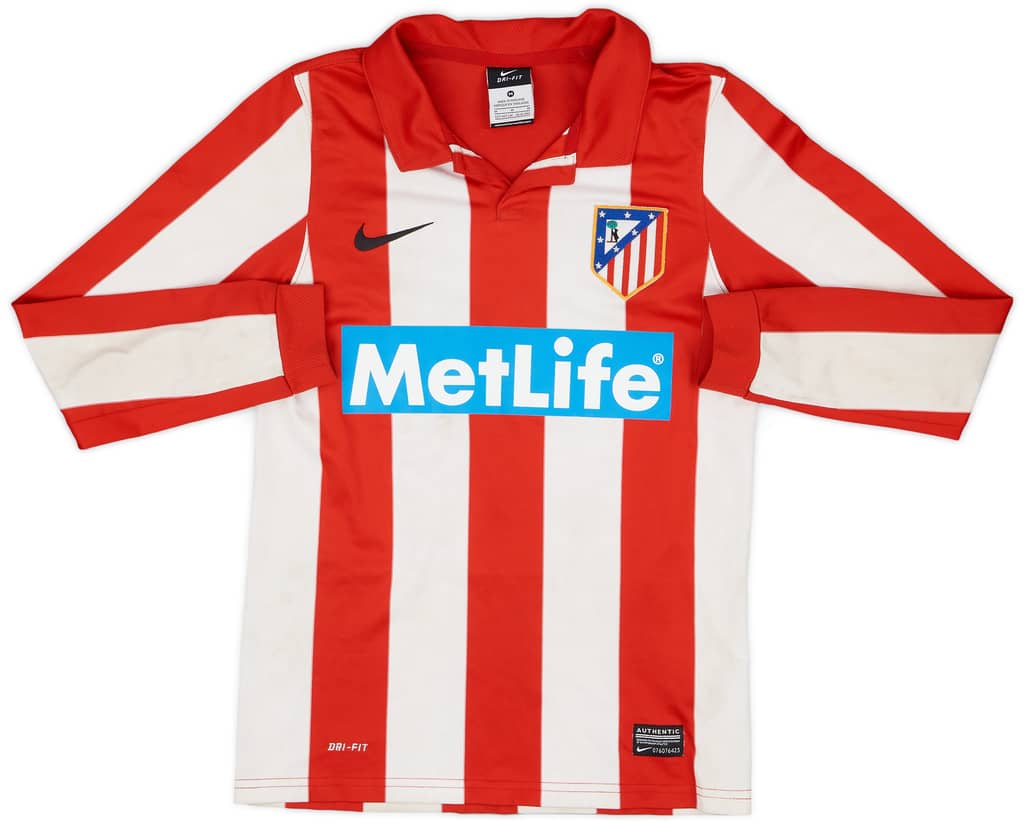 2013-14 Atletico Madrid Youth Match Issue Home L/S Shirt #26