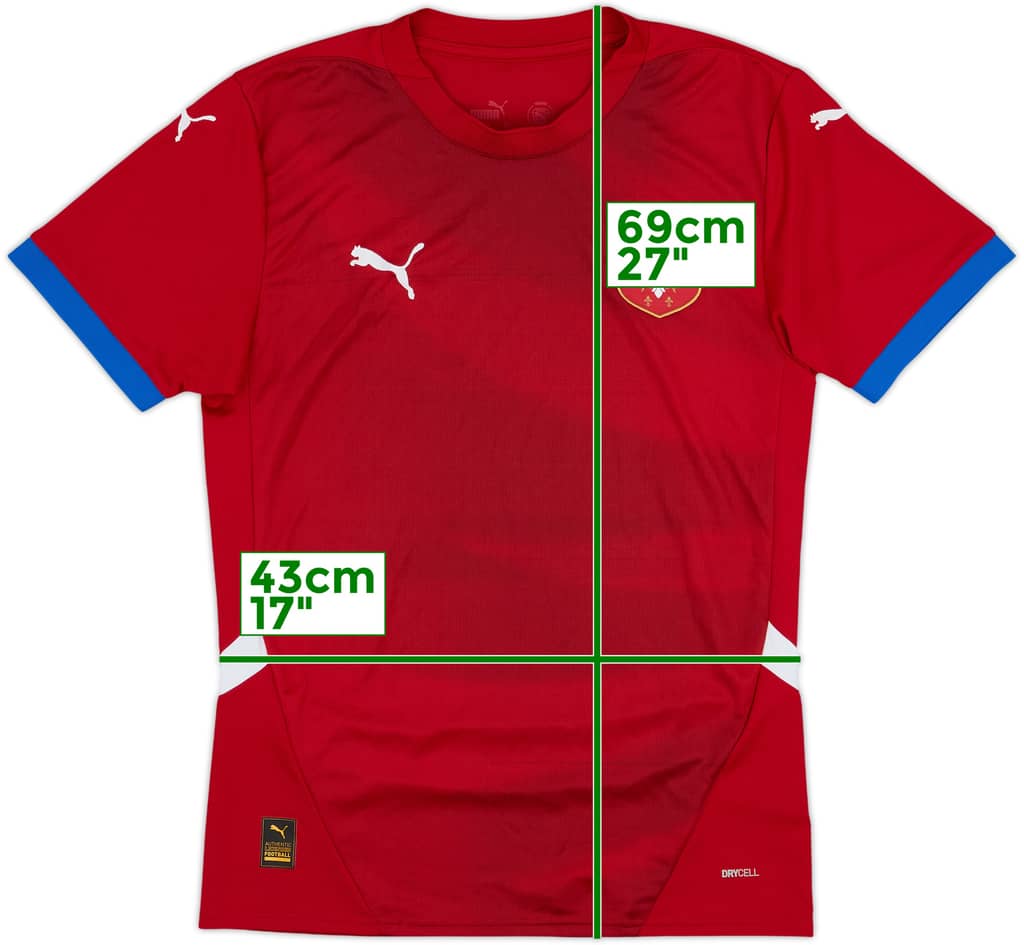 Camiseta de local de Serbia 2024-25 - 8/10 - (S)