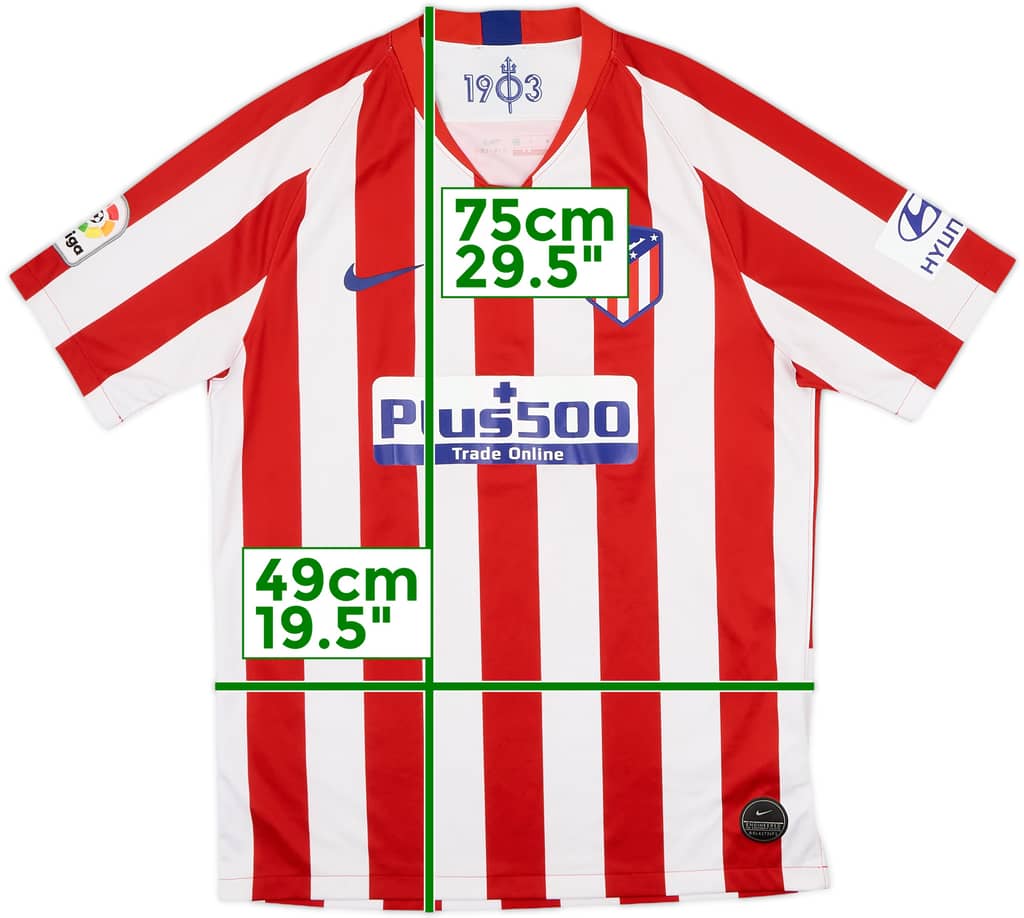 2019-20 Atletico Madrid Home Shirt - 5/10 - (M)