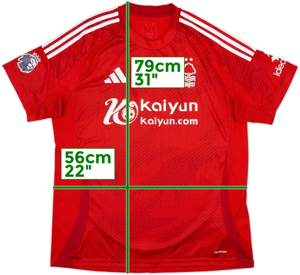 2024-25 Nottingham Forest Home Shirt - 10/10 - (XL)