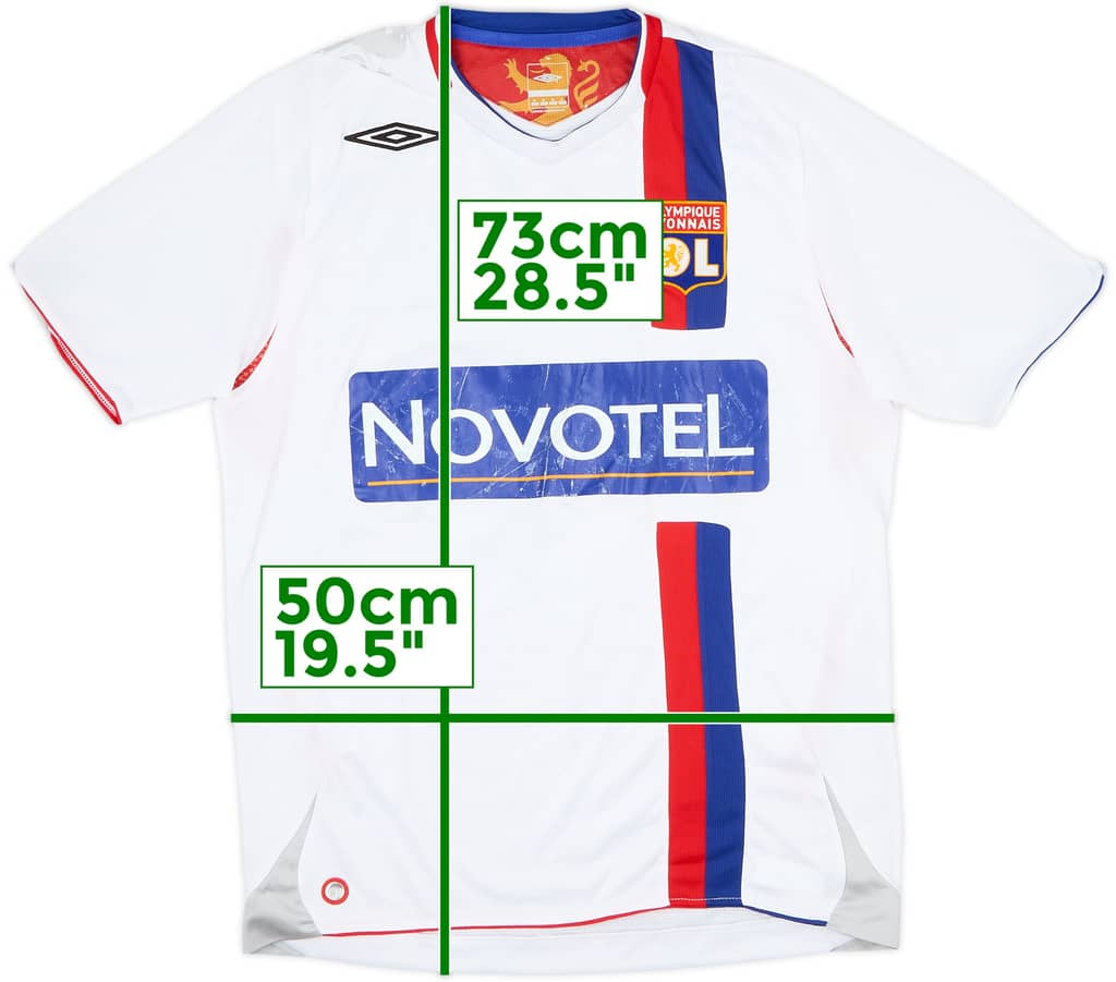 2006-08 Lyon Home Shirt - 4/10 - (M)