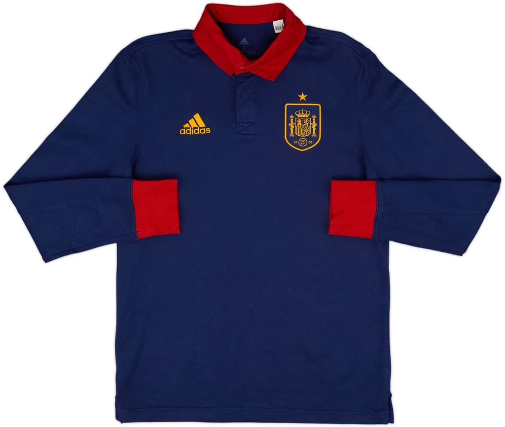 2022-23 Spain adidas Polo L/S Shirt - 9/10 - (S)