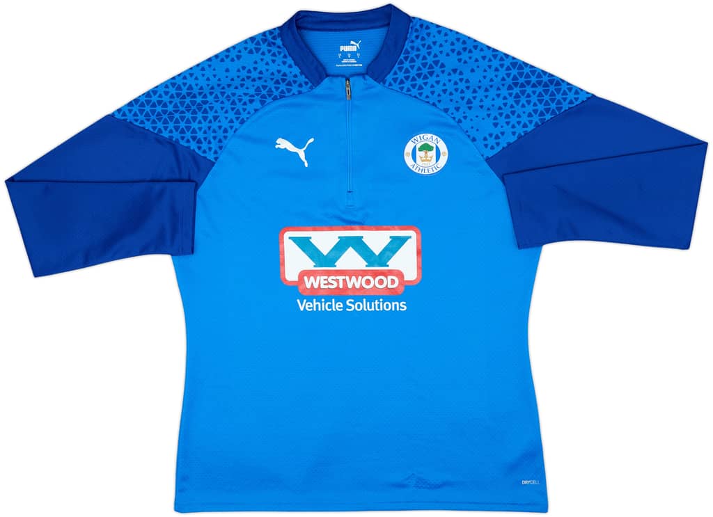 2022-23 Wigan Puma 1/4 Zip Drill Top - 8/10 - (M)