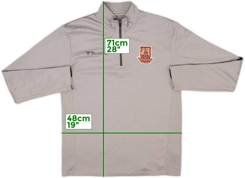 2020-21 Northampton Hummel 1/4 Zip Training Top - 7/10 - (S)