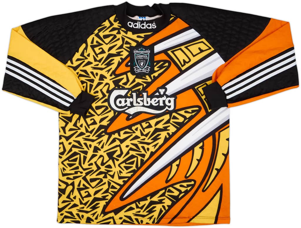 1995-96 Liverpool GK Shirt - 8/10 - (M)