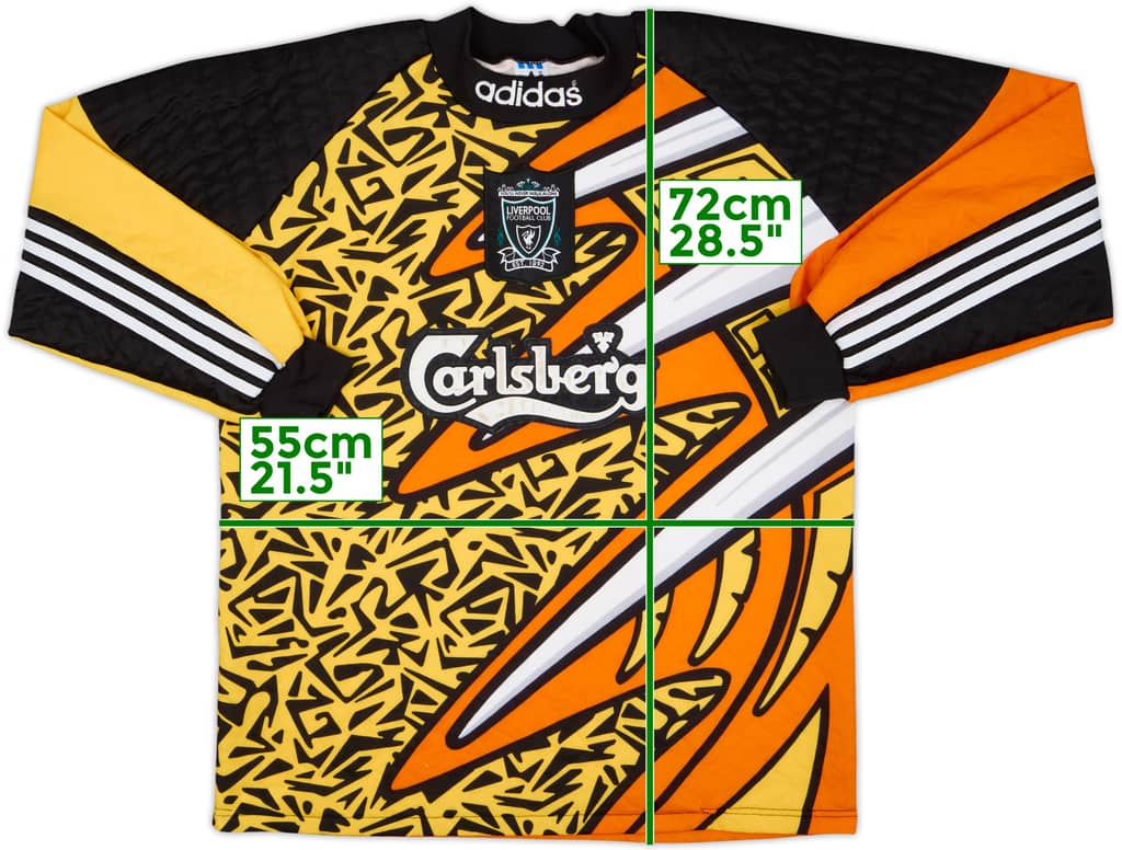 1995-96 Liverpool GK Shirt - 8/10 - (M)