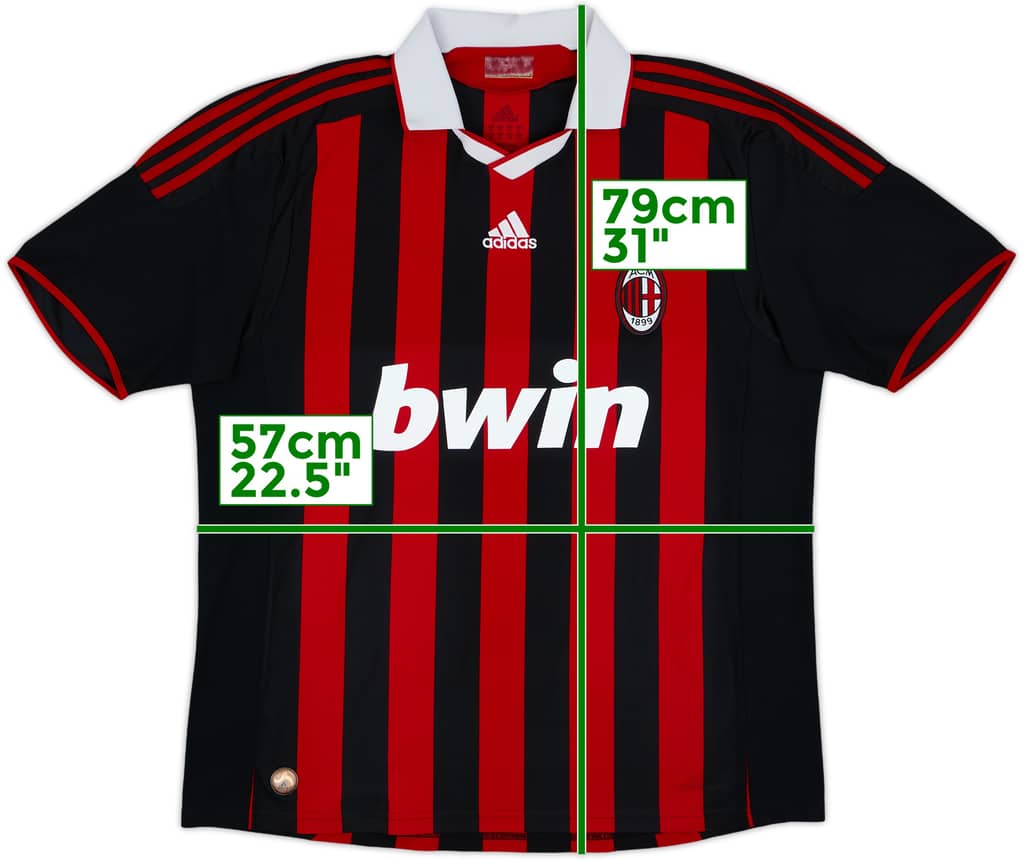 2009-10 AC Milan Home Shirt - 4/10 - (XL)