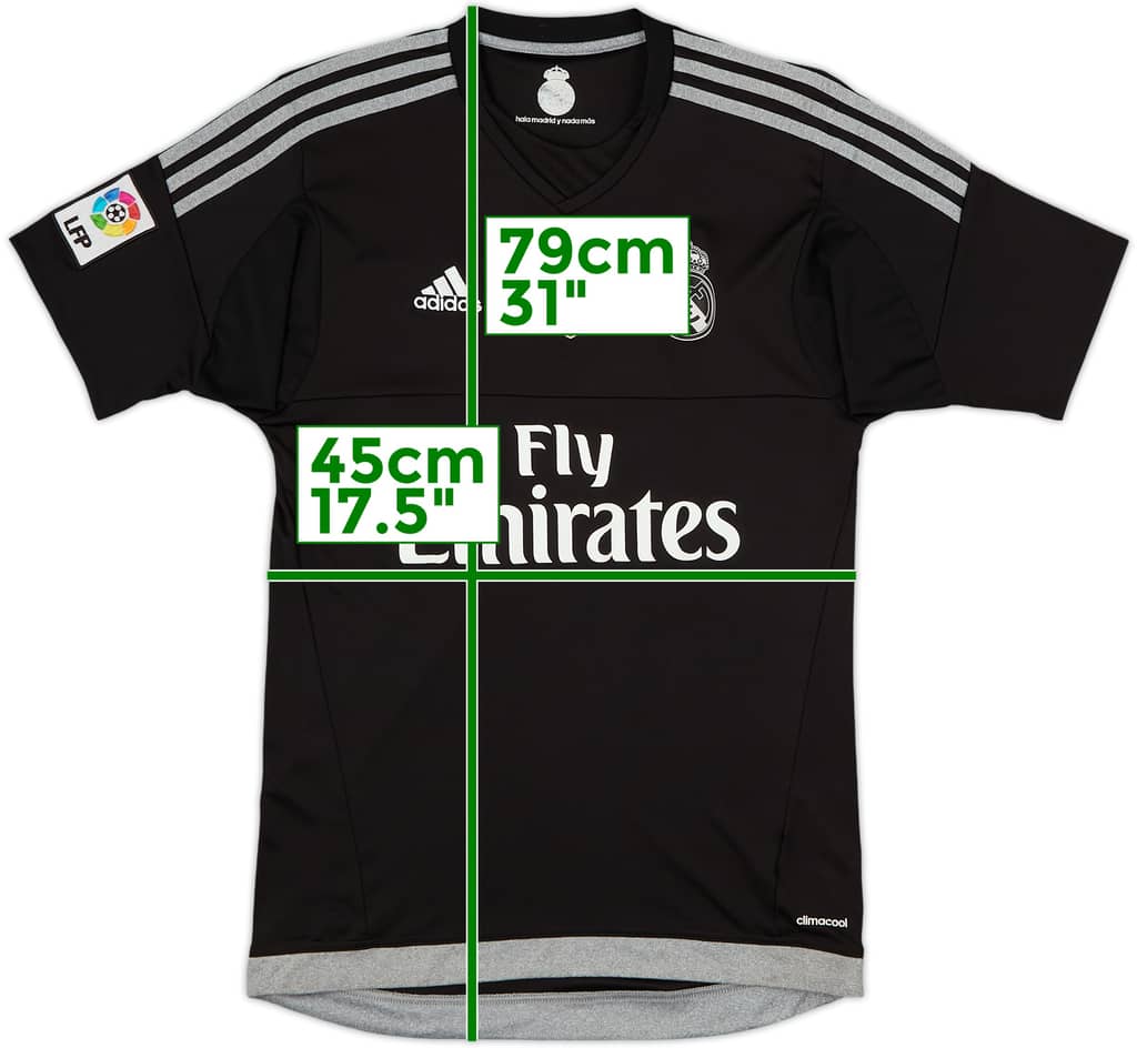2015-16 Real Madrid GK S/S Shirt - 6/10 - (S)
