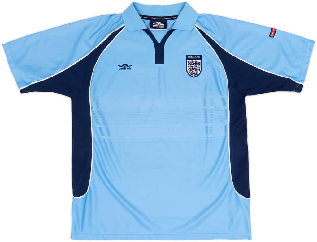 2000-01 England Umbro Polo Shirt - 6/10 - (XL)