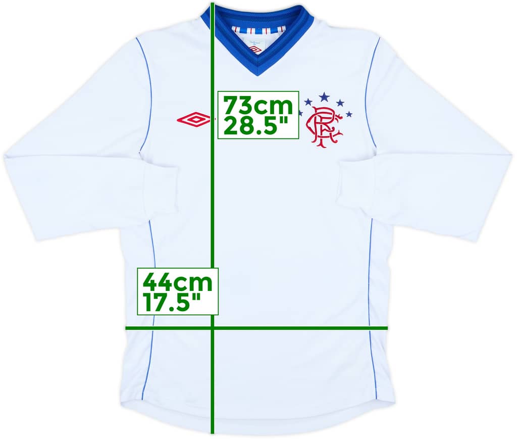 2012-13 Rangers Away L/S Shirt - 10/10 - (S)