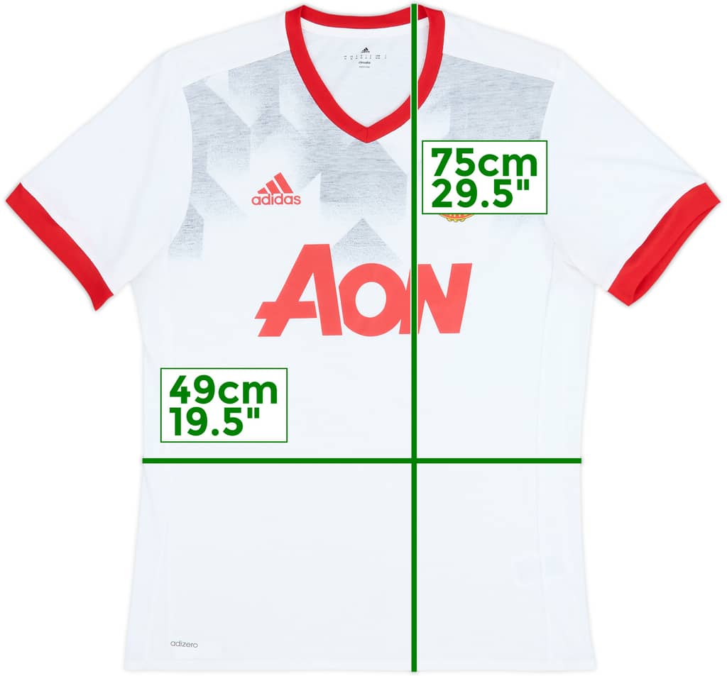 2016-17 Manchester United adidas Cotton Tee - 7/10 - (M)