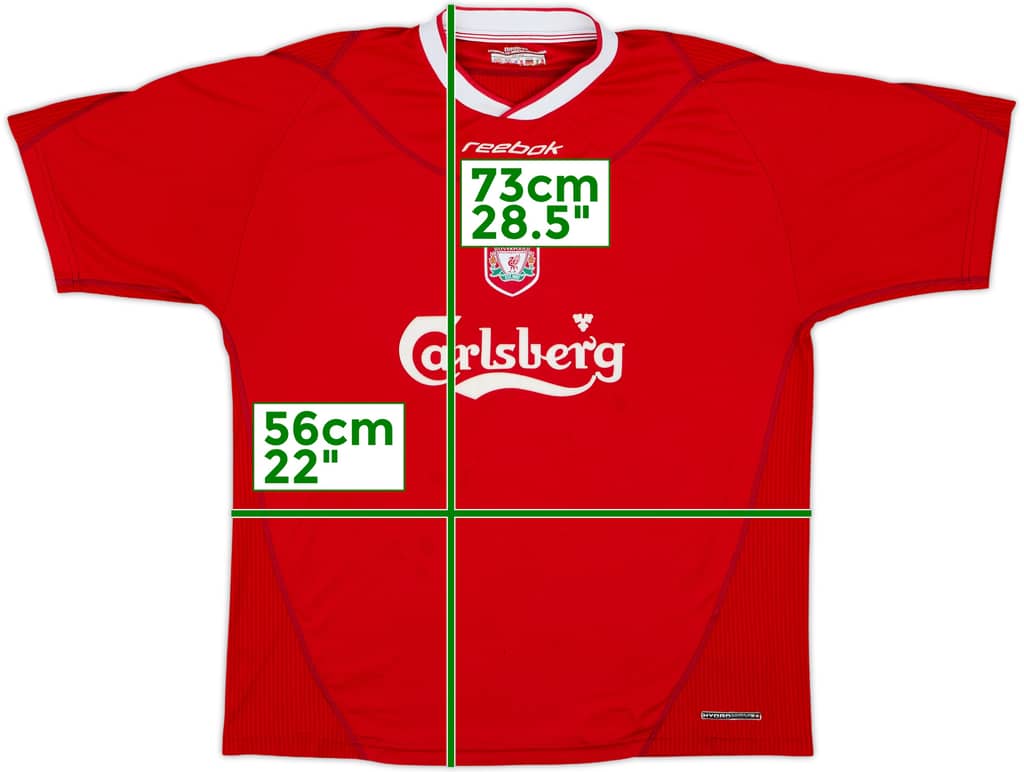 2002-04 Liverpool Camiseta Local - 5/10 - (L)