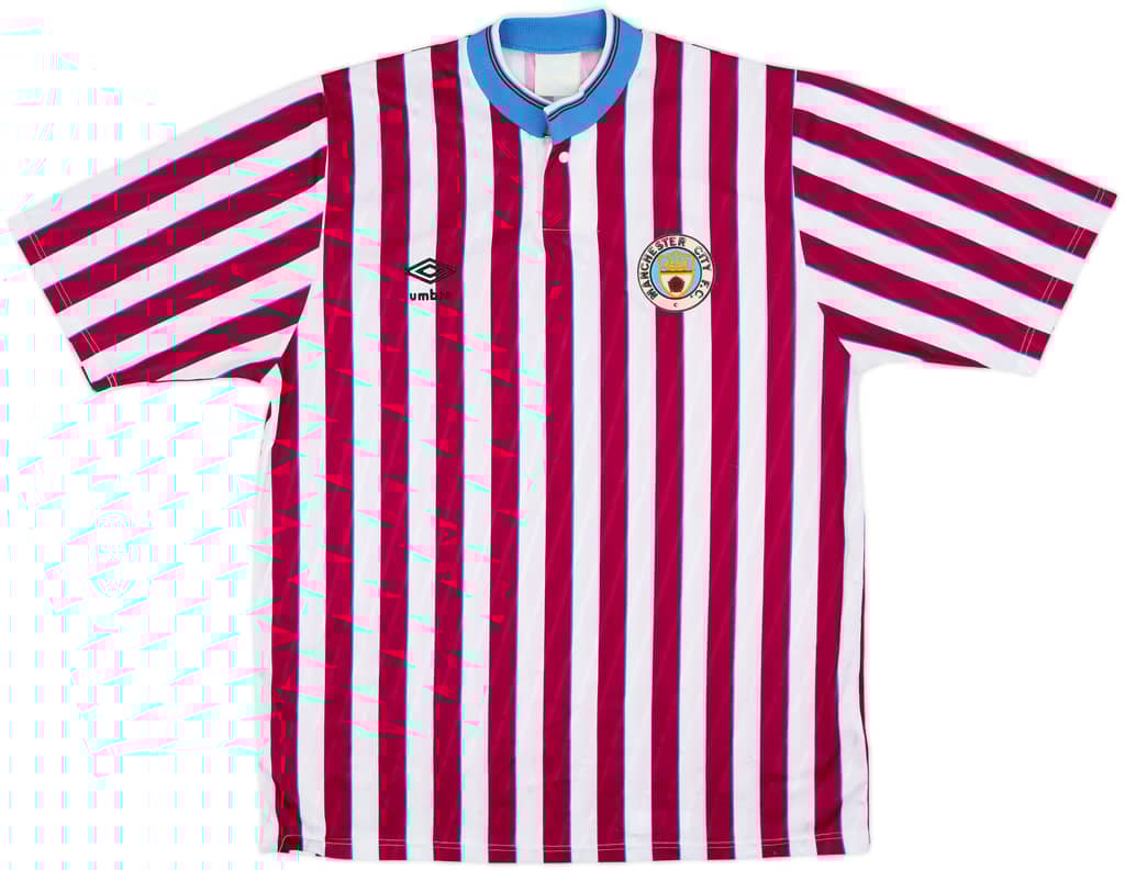1988-90 Manchester City Away Shirt - 8/10 - (L)