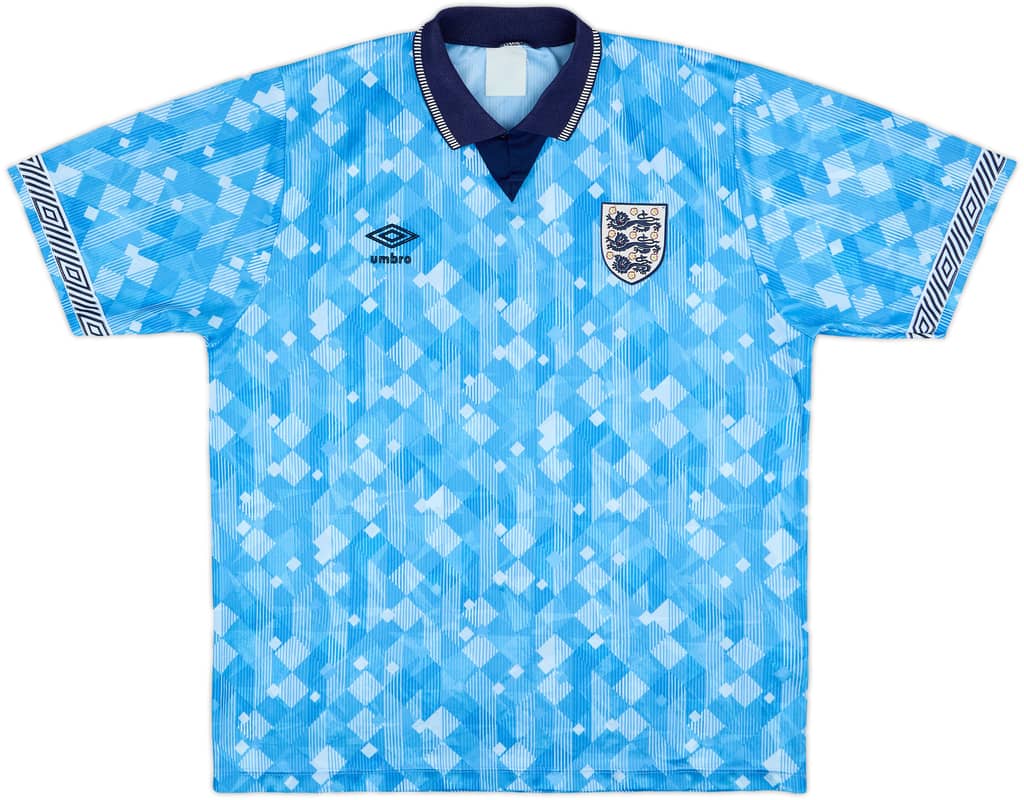 1990-92 England Third Shirt - 8/10 - (XL)