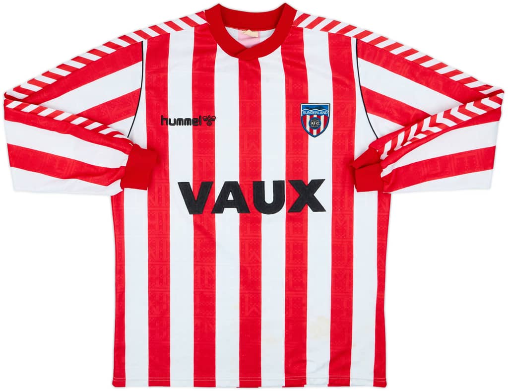1988-91 Sunderland Home L/S Shirt - 6/10 - (XL)
