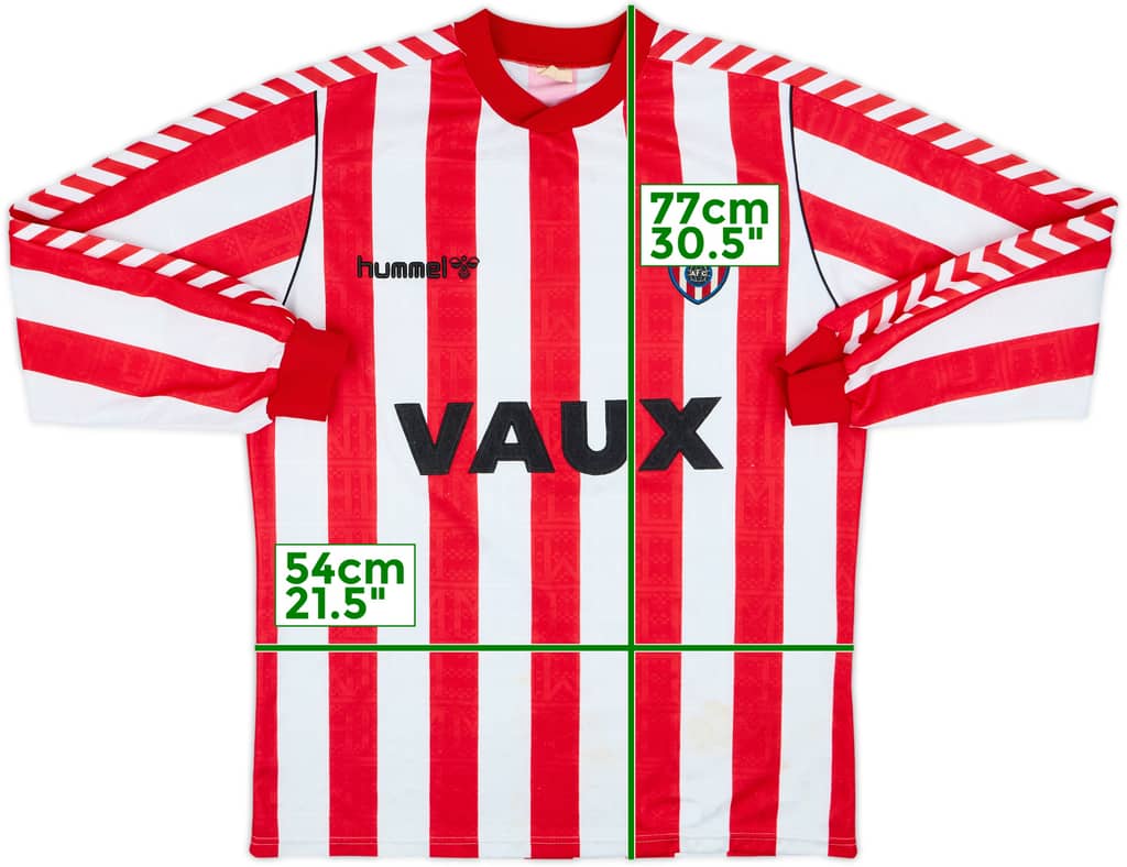 1988-91 Sunderland Home L/S Shirt - 6/10 - (XL)
